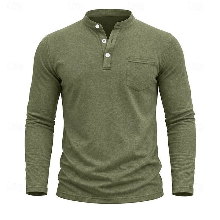 Weston | Classic Henley Long Sleeve Shirt