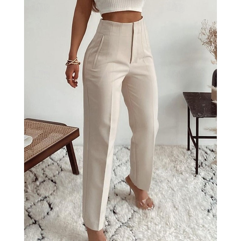 Adrienne | High-Waisted Tailored Pants